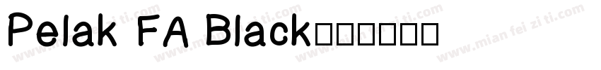 Pelak FA Black字体转换